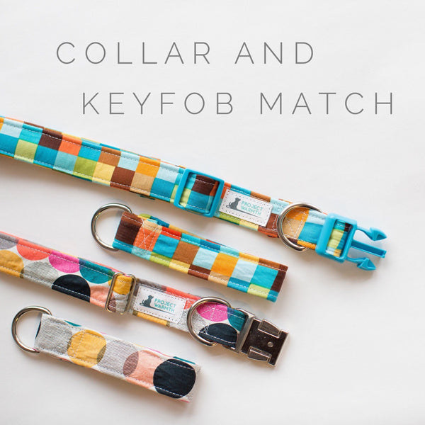Collar and Keyfob Matching Set ANY PATTERN